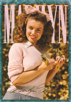 1993 Sports Time Marilyn Monroe #72 Early modeling days, circa '45. Marilyn's de Front