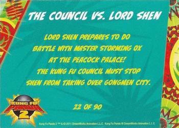 2011 Bulls-i-Toy Kung Fu Panda 2 #22 The Council vs. Lord Shen Back