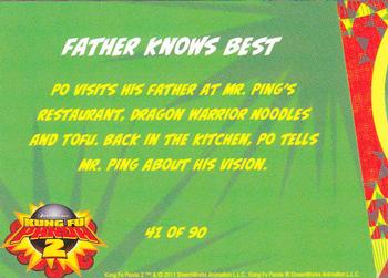 2011 Bulls-i-Toy Kung Fu Panda 2 #41 Father Knows Best Back