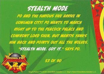 2011 Bulls-i-Toy Kung Fu Panda 2 #53 Stealth Mode Back