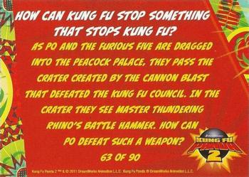 2011 Bulls-i-Toy Kung Fu Panda 2 #63 How Can Kung Fu Stop Something That Stops Kung Fu? Back