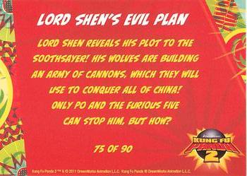2011 Bulls-i-Toy Kung Fu Panda 2 #75 Lord Shen's Evil Plan Back