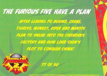 2011 Bulls-i-Toy Kung Fu Panda 2 #77 The Furious Five Have a Plan Back