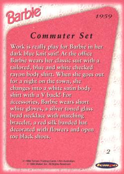 1996 Tempo 36 Years of Barbie #2 1959: Commuter Set Back