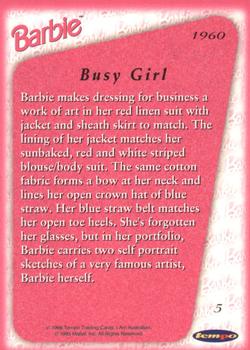1996 Tempo 36 Years of Barbie #5 1960: Busy Girl Back