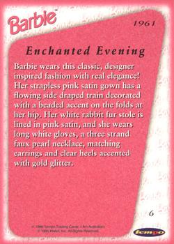 1996 Tempo 36 Years of Barbie #6 1961: Enchanted Evening Back