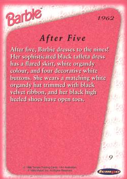 1996 Tempo 36 Years of Barbie #9 1962: After Five Back