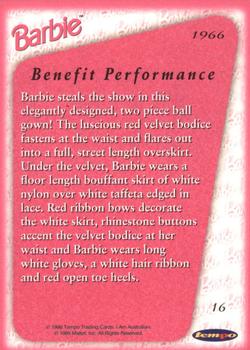 1996 Tempo 36 Years of Barbie #16 1966: Benefit Performance Back