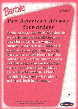 1996 Tempo 36 Years of Barbie #17 1966: Pan American Airways Stewardess Back