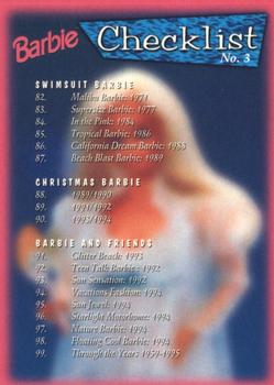 1996 Tempo 36 Years of Barbie #108 Checklist No. 3 Front
