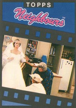 1988 Topps Neighbours Series 1 #57 Daphne and her dress - both about to be hitched Front