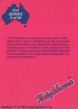 1988 Topps Neighbours Series 2 #9 Jim Robinson, portrayed by Alan Dale, is the vital Back