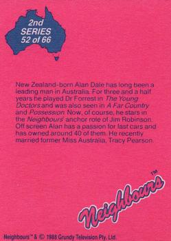 1988 Topps Neighbours Series 2 #52 New Zealand-born Alan Dale has long been a leading Back