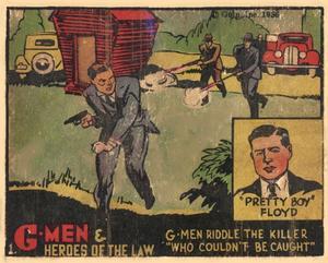 1935-37 Gum Inc. G-Men & Heroes of the Law (R60) #1 Pretty Boy Floyd Front
