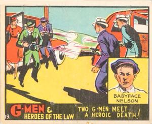 1935-37 Gum Inc. G-Men & Heroes of the Law (R60) #19 Baby Face Nelson Front