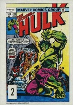 1978 Drake's Cakes The Incredible Hulk #2 Incredible Hulk #220 Front