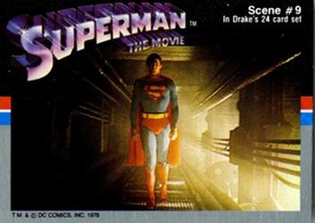 1978 Drake's Cakes Superman: The Movie #9 Superman: The Movie. Scene #9 Front