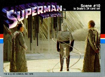 1978 Drake's Cakes Superman: The Movie #10 Superman: The Movie. Scene #10 Front
