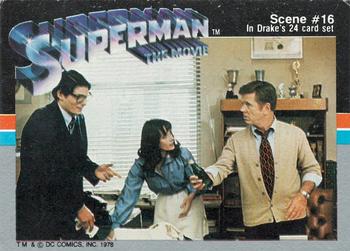 1978 Drake's Cakes Superman: The Movie #16 Superman: The Movie. Scene #16 Front