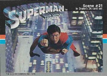 1978 Drake's Cakes Superman: The Movie #21 Superman: The Movie. Scene #21 Front