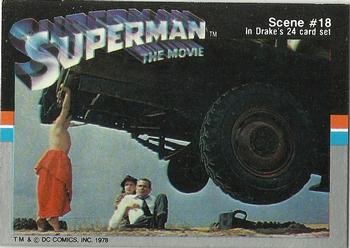 1978 Drake's Cakes Superman: The Movie #18 Superman: The Movie. Scene #18 Front