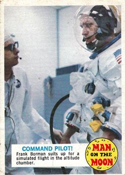 1969 Topps Man on the Moon #12A Command Pilot Front