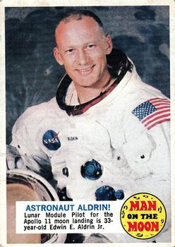 1969 Topps Man on the Moon #52B Astronaut Aldrin Front