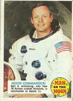1969 Topps Man on the Moon #54B Moon Commander Front