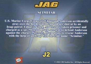 2006 TK Legacy JAG Premiere Edition #J2 Scimitar Back