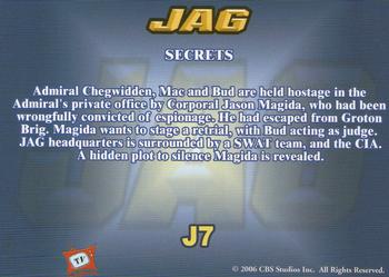 2006 TK Legacy JAG Premiere Edition #J7 Secrets Back