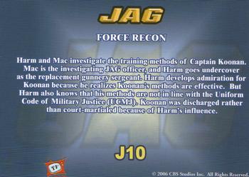 2006 TK Legacy JAG Premiere Edition #J10 Force Recon Back
