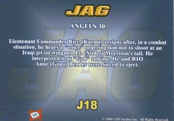 2006 TK Legacy JAG Premiere Edition #J18 Angels 30 Back