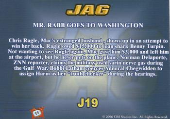 2006 TK Legacy JAG Premiere Edition #J19 Mr. Rabb Goes to Washington Back