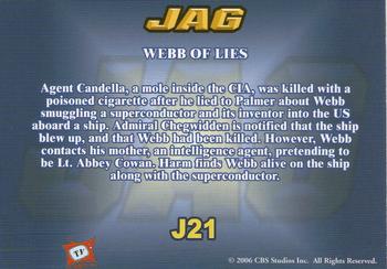 2006 TK Legacy JAG Premiere Edition #J21 Webb of Lies Back
