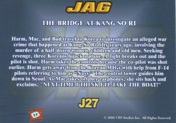 2006 TK Legacy JAG Premiere Edition #J27 The Bridge at Kang So Ri Back