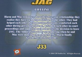 2006 TK Legacy JAG Premiere Edition #J33 Lifeline Back