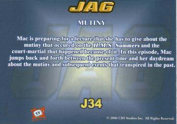 2006 TK Legacy JAG Premiere Edition #J34 Mutiny Back