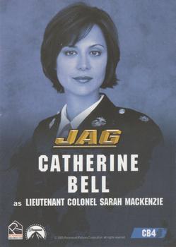 2006 TK Legacy JAG Premiere Edition - Spotlight #CB4 Catherine Bell Back
