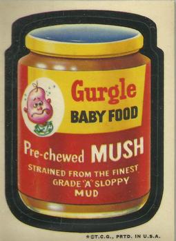 1973 Topps Wacky Packages 2nd Series #NNO Gurgle Baby Food Front