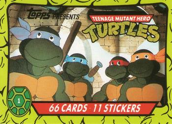1990 Topps Ireland Ltd Teenage Mutant Hero Turtles #1 The Epic Begins Front