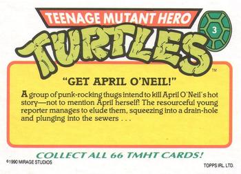 1990 Topps Ireland Ltd Teenage Mutant Hero Turtles #3 