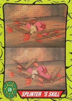1990 Topps Ireland Ltd Teenage Mutant Hero Turtles #15 Splinter's Skill Front