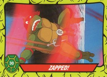 1990 Topps Ireland Ltd Teenage Mutant Hero Turtles #30 Zapped! Front