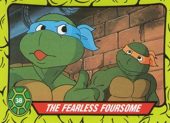 1990 Topps Ireland Ltd Teenage Mutant Hero Turtles #38 The Fearless Foursome Front