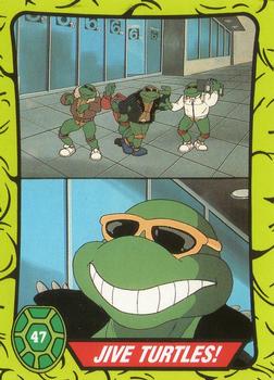 1990 Topps Ireland Ltd Teenage Mutant Hero Turtles #47 Jive Turtles! Front