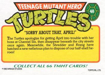 1990 Topps Ireland Ltd Teenage Mutant Hero Turtles #48 