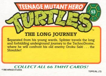 1990 Topps Ireland Ltd Teenage Mutant Hero Turtles #53 The Long Journey Back