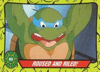 1990 Topps Ireland Ltd Teenage Mutant Hero Turtles #60 Roused and Riled! Front