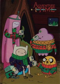 2014 Cryptozoic Adventure Time #HE01 Holiday Exclusive Front