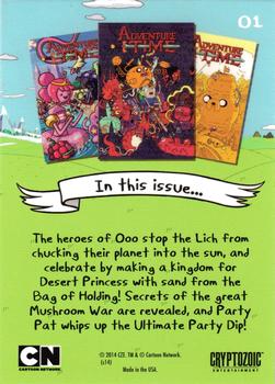 2014 Cryptozoic Adventure Time #1 Issue 1, 3rd printing Back